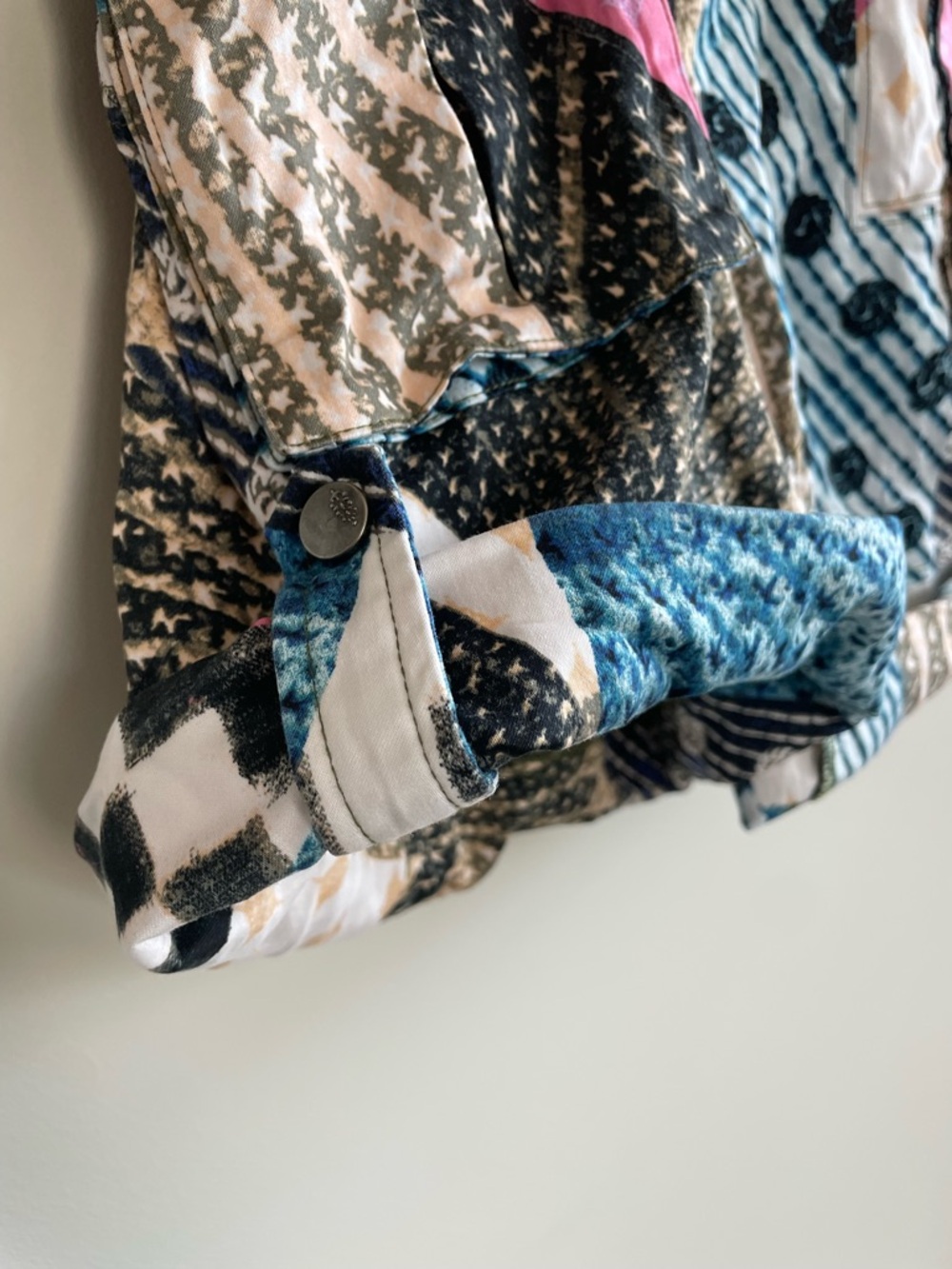 Fp Movement Free People Patchwork Patterned Rolle… - image 2